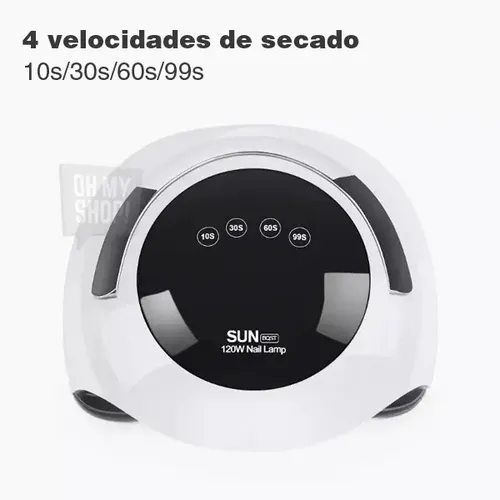 Cabina Sun Bq5t Uv Uñas 120w Led Táctil Timer Manos Pies