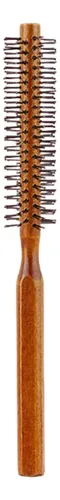 4 × Mini Cepillo Redondo De Madera, Peine For El Cabello