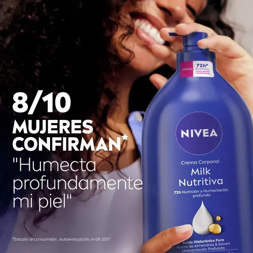 Crema Corporal Body Milk Nutritiva Piel Seca Nivea 1000ml