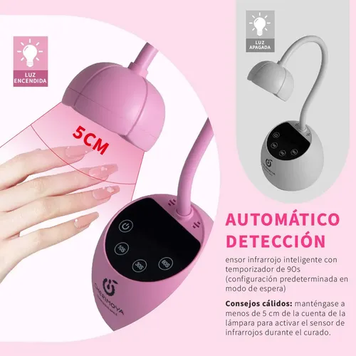 Lámpara Secador Uv Led De Uñas Manicure Profesioinal 27w
