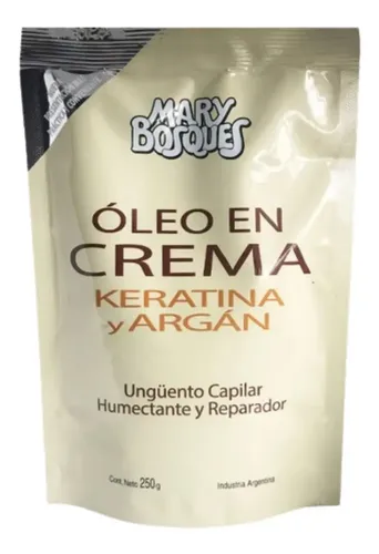 Mary Bosques Oleo En Crema Keratina Y Argan Doypack X 250g