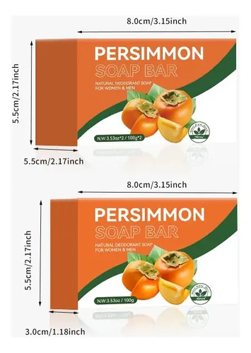 Jabón Corporal Desodorizante Persimmon Gentle Para Pieles Se