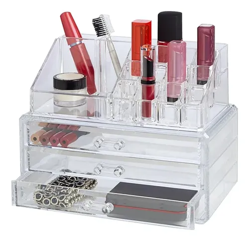 Organizador Acrílico De Maquillajes Y Cosmeticos Con Cajones
