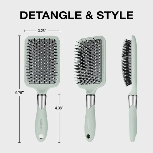 Cepillo De Pelo Conair Velvet Touch Para Desenredar El Cabel