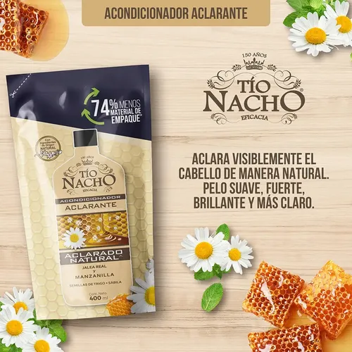 Tio Nacho Recargable Doypack Acondicionador Aclarante 400 Ml