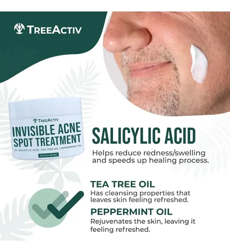 Crema Facial Antiacné Treeactiv Con Ácido Salicílico 15