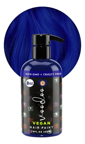 Moehair Tinte Semipermanente Azul Para Cabello Cubre Canas