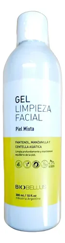 Gel Limpieza Facial Piel Mixta Pantenol Mazanilla Biobellus