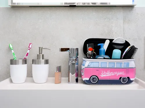 Neceser De Maquillaje, Cosméticos, Colección Brisa Vw, Rosa,