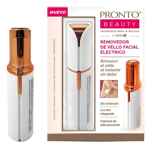 Removedor De Vello Facial Pronto Beauty Eléctrico Portátil Blanco