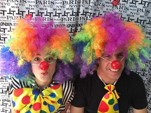 Peluca Payaso Súper Afro Gigante Multicolor Pelucas Grandes