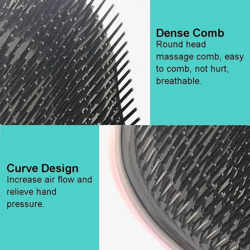 Cepillo Antiestático Negro Para Cabello – Suave Y Eficaz