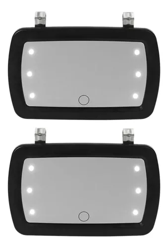 Espejo Solar Para Coche, 2 Unidades, Espejo Cosmético Para Maquillaje, Protección Solar, V
