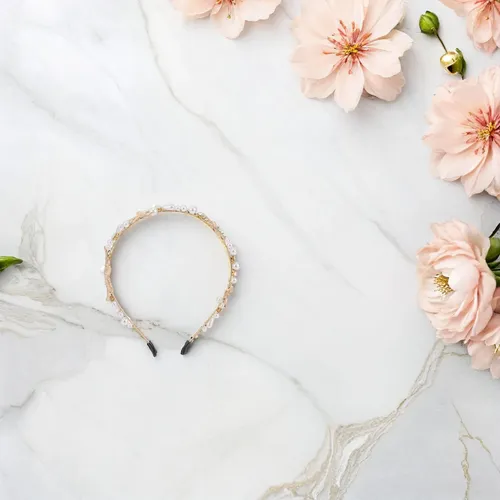 Diadema De Perlas Y Estrella De Mar Para Boda