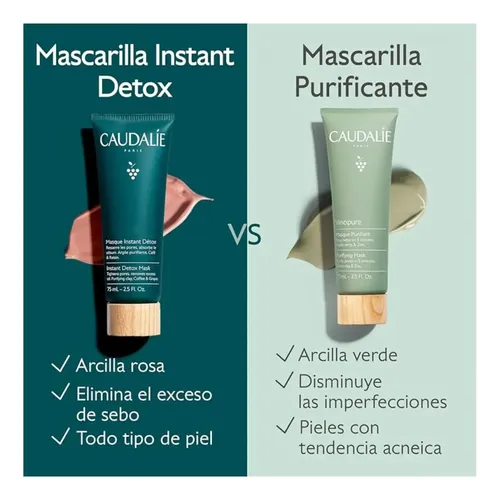 Mascarilla Desintoxicante Instantánea Caudalie, Máscara De A