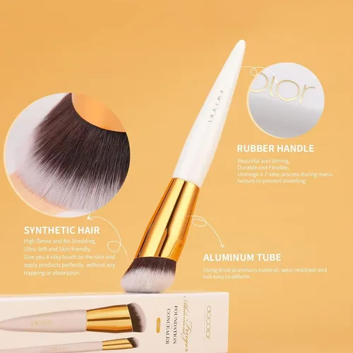 Juego De Brochas Para Base Y Corrector Docolor De 2 Piezas