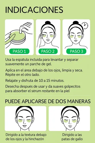 Parches Para Ojeras Lanbena Aloe Vera Hydra-gel 60u