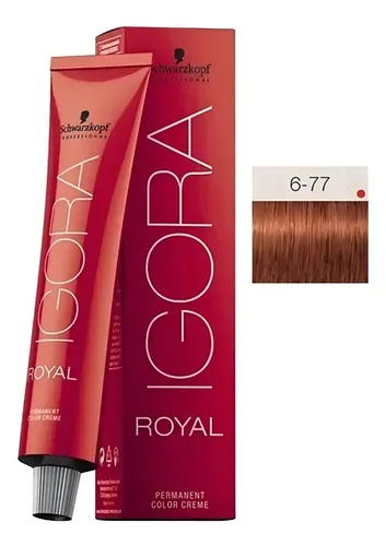 Igora Royal 6-77 Rubio Oscuro Cobrizo Extra Coloración Schwarzkopf