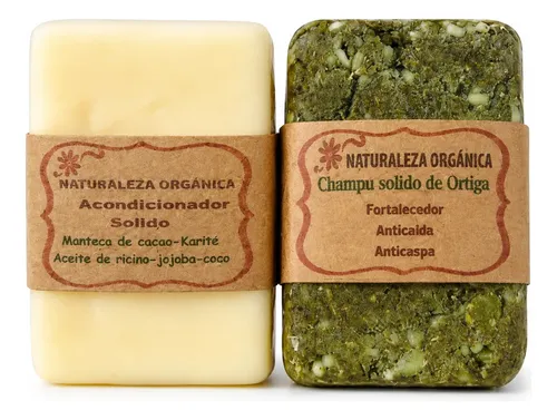 Champú Sólido De Ortiga Y Acondicionador Sólido