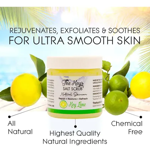 Exfoliante Corporal The Keys Sea Salt Con Lima, 100 Ml, Paqu