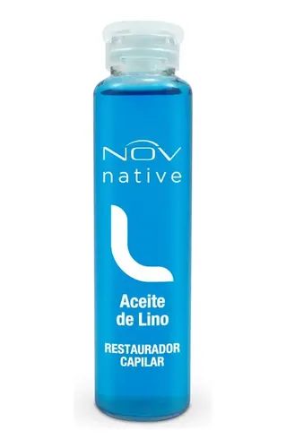 Ampollas Nov, Native 3 Cajas. Lino, Argan Y Keratina