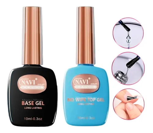 Base Coat Y Top Coat 10ml Marca Navi Aprobado Anmat Premium