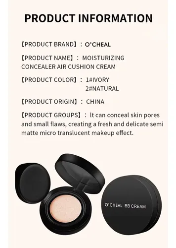 Base De Maquillaje Moisturizing Concealer Air Cushion Cream