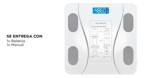Balanza Smart Baño Digital Inteligente Bluetooth 180kg