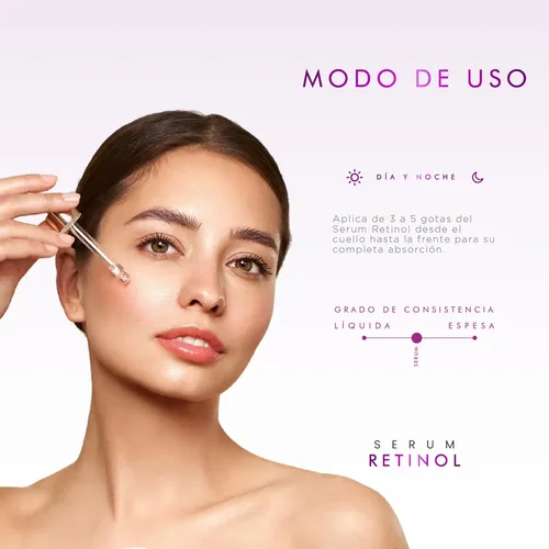 Serum Retinol + Vitaminas A, B5, E, C + Acido Hialuronico