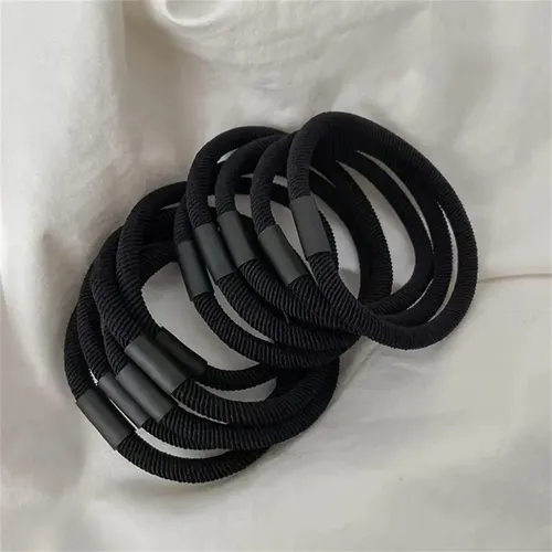 10 Piezas De Accesorios Para El Cabello Con Diademas De Alta Negro