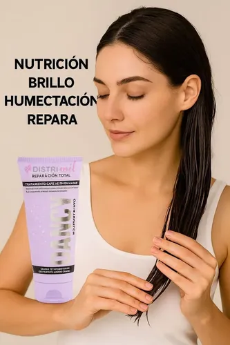 Tratamiento Capilar Sin Enjuague Dancy Reparacion Total Multinutritivo Hidratante Con Aceite De Coco Y Manteca Karite X150g Reconstruye La Fibra Otowil