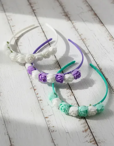 Vincha Nena Flores Color Infantil Accesorios Pelo Pack X 6