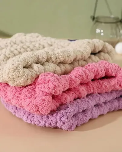 Gorro Toalla Infantil Para Secado De Pelo Suave Y Absorbente