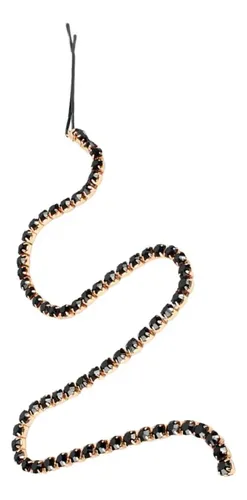 Con Cadena De Borlas, , Diadema Para Mujer, Diadema Negro