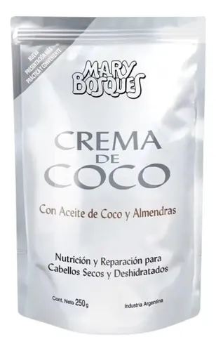 Mary Bosques Crema De Coco + Argan + Keratina Dp 250ml X2