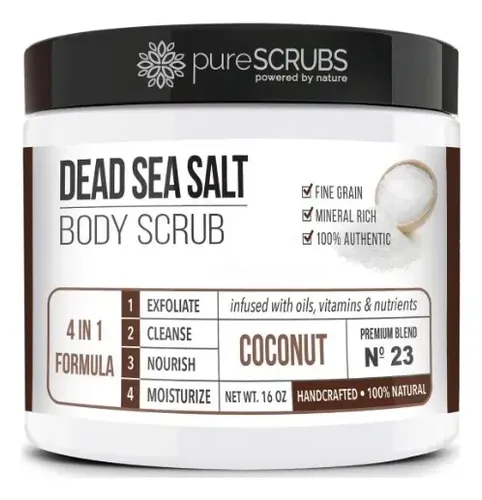 Exfoliante Corporal Coco 16oz Purescrubs Con Accesorios