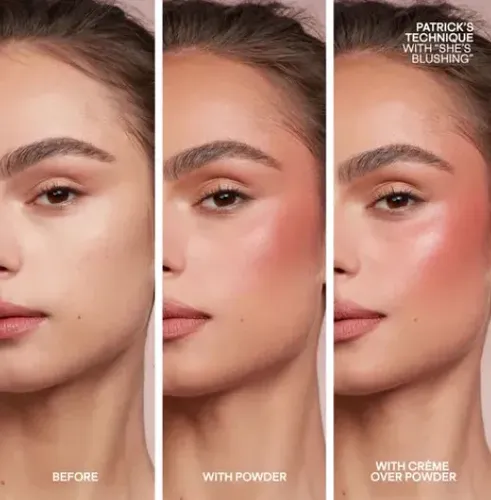 Rubor Patrick Ta Crème & Powder – Pequeño Shes Blushing