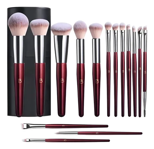 Set De Brochas De Maquillaje, 18 Piezas, Brochas Sin