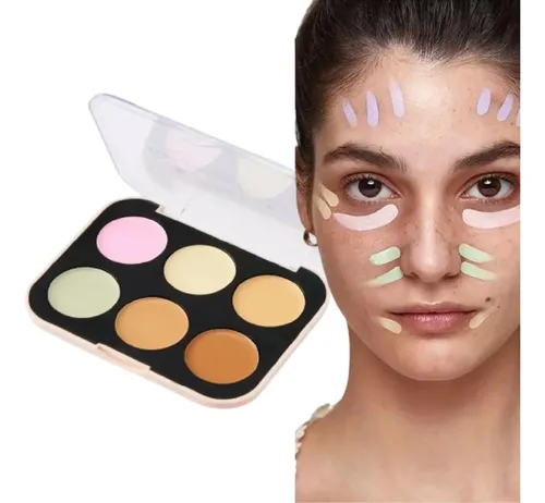 Paleta De Correctores Cremosos Contorno De Rostro Mely