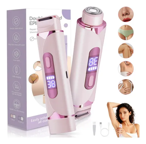 Depiladora Rasuradora Mujer Eléctrica Doble Cabeza 2 In 1