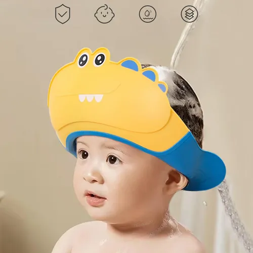 Gorro De Baño Para Ducha De Bebé, Gorro De Amarillo
