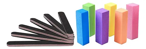 12x Uñas De Bloque Amortiguador Para Manicura Puntas