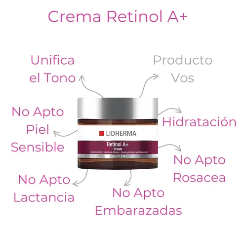 Crema Retinol A+ Y Serum Emulsion Antiage Manchas Lidherma