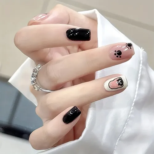 8pcs Pegatinas De Uñas De Gato De Dibujos Animados Para Muje