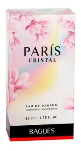 Perfume Floral Frutal Bagués París Cristal 50ml Mujer