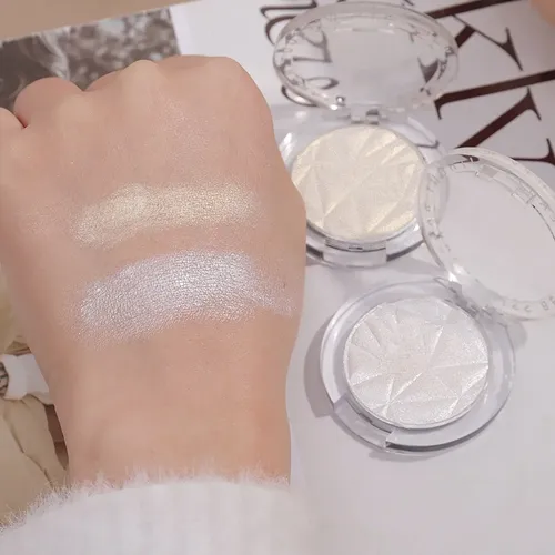 Paleta De Purpurina Para Maquillaje De Piel Silver Face High Plateado