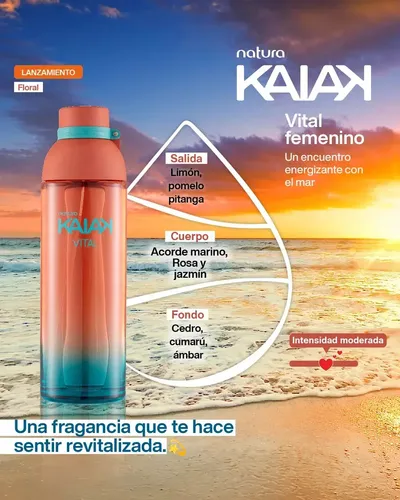 Set 3 Perfumes Kaiak 25 Ml Femeninos Natura