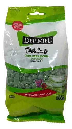 Cera Depilatoria En Perlas Vegetal Aloe Vera Depimiel 200g