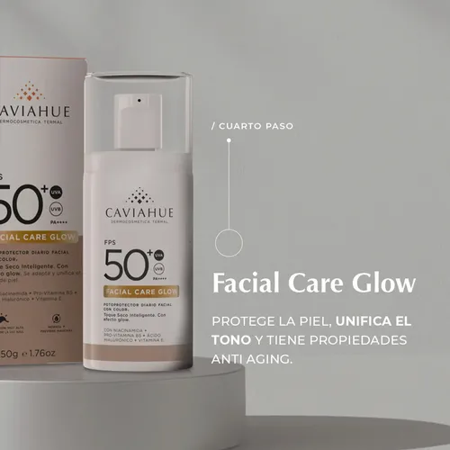 Protector Solar Facial Caviahue Fps50+ Glow Color X 50ml