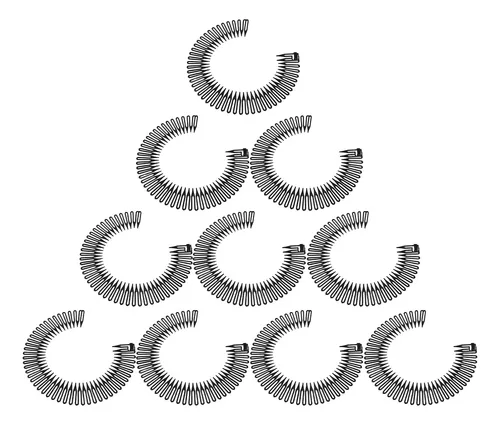 . Peine Elástico Circular Completo, 10 Unidades .